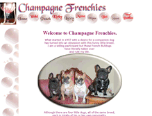 Tablet Screenshot of champagne-frenchies.com